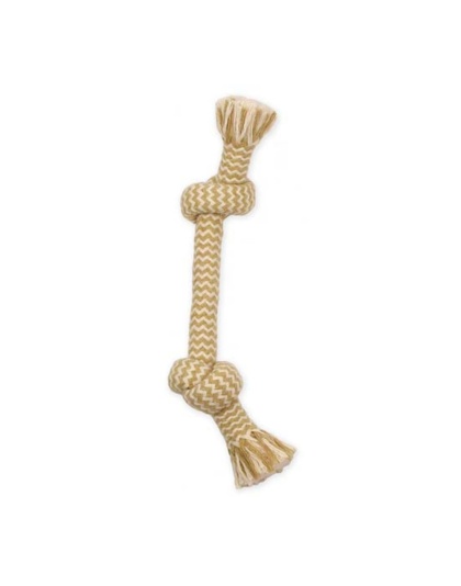 Mammoth Pet Products Flossy Chews EXTRA Peanut Butter Scented Dog Toy 2 Knot Bone, 1ea/MD, 12 in