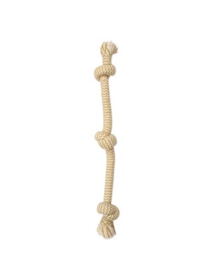 Mammoth Pet Products Flossy Chews EXTRA Peanut Butter Scented Dog Toy 3 Knot Tug, 1ea/LG, 25 in