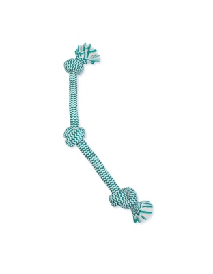 Mammoth Pet Products EXTRA FRESH 3 Knot Tug Toy Multi-Color 1ea/25 in, LG