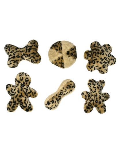 Mammoth Pet Products Jungle Plush Dog Toys Assorted 1ea/54 Piece