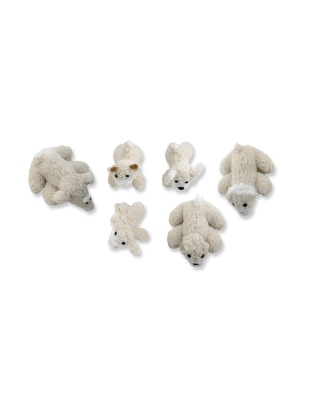 Mammoth Pet Products Lambswool Plush Dog Toys Assorted 1ea Assorted