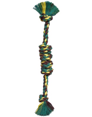 Mammoth Pet Products Monkey Fist Bar Dog Toy Multi-Color 1ea/15 in, SM