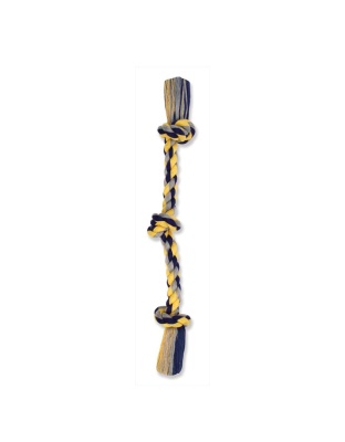 Mammoth Pet Products Cotton blend Color 3 Knot Rope Tug Toy Assorted 1ea/25 in, LG