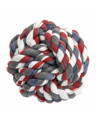 Mammoth Pet Products Monkey Fist Ball Dog toy Multi-Color 1ea/Mini, 2.5 in