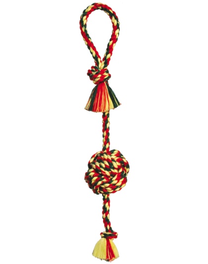 Mammoth Pet Products Monkey Fist Tug Dog Toy Multi-Color 1ea/26 in, LG
