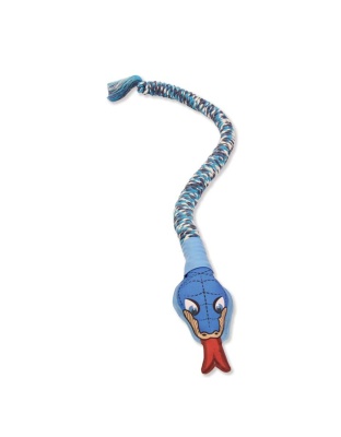 Mammoth Pet Products SnakeBiter Dog Toy With Squeaky Head Assorted 1ea/28 in, SM