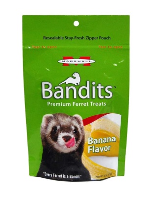 Marshall Pet Products Bandits Ferret Treat Banana 1ea/3 oz