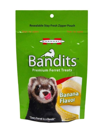 Marshall Pet Products Bandits Ferret Treat Banana 1ea/3 oz