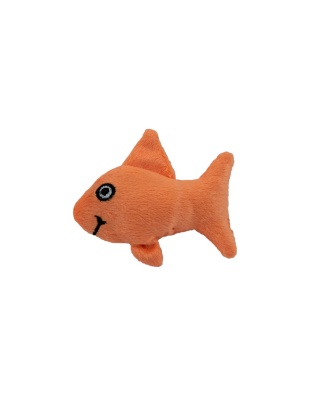 Marshall Pet Products Ferret Squeak Fish Toy Orange 1ea/One Size