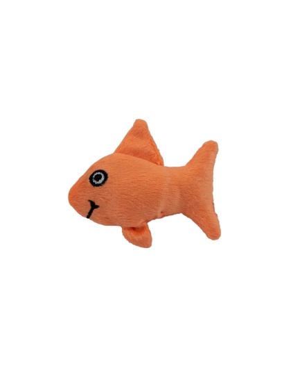 Marshall Pet Products Ferret Squeak Fish Toy Orange 1ea/One Size