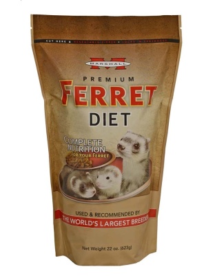 Marshall Pet Products Premium Ferret Diet Dry Food 1ea/22 oz