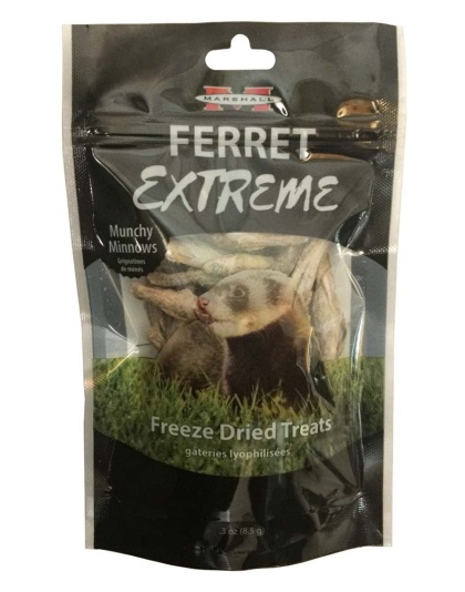 Marshall Pet Products Ferret Extreme Munchy Minnows Treats 1ea/0.3 oz