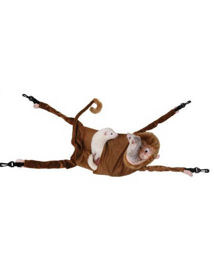 Marshall Pet Products Ferrets Hangin' Monkey Hammock Brown 1ea