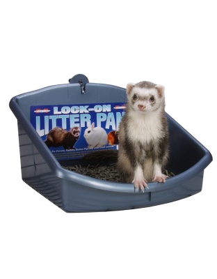Marshall Pet Products Lock-On Litter Pan for Small Animals Assorted 1ea