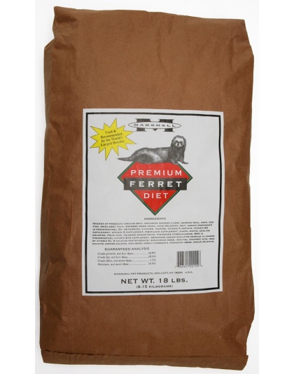 Marshall Pet Products Premium Ferret Diet Dry Food 1ea/18 lb