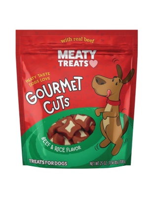 Meaty Treats Gourmet Cuts Beef/Rice 25oz.