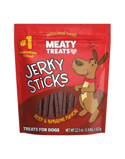 Meaty Treats Jerky Sticks Beef/Pepperoni 22.5oz.