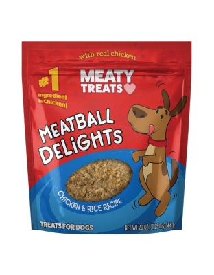 Meaty Treats Meatball Delights Chicken/Rice 20oz.