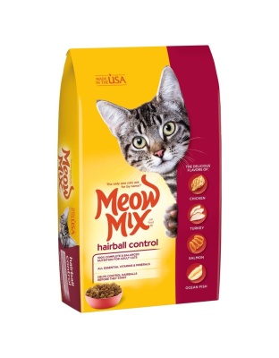 Meow-Mix Hairball Control Dry Cat Food Chicken, Turkey, Salmon & Ocean Fish 1ea/3.15 lb