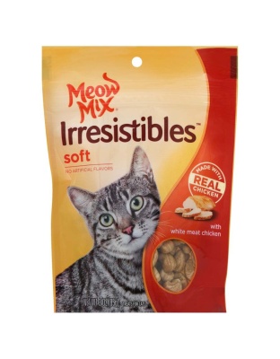 Meow-Mix Irresistibles Soft Cat Treats White Meat Chicken 5ea/3 oz