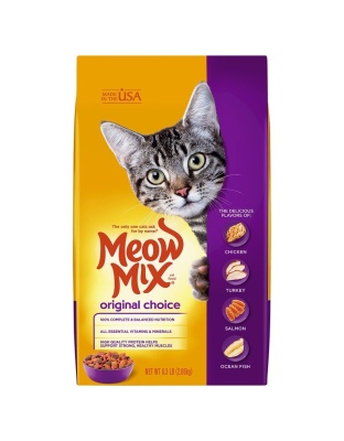 Meow-Mix Original Choice Dry Cat Food Chicken, Turkey, Salmon & Ocean Fish 1ea/6.3 lb
