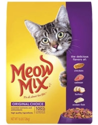 Meow-Mix Original Choice Dry Cat Food Chicken, Turkey, Salmon & Ocean Fish 1ea/16 lb