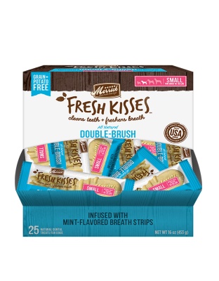 Merrick Fresh Kisses Mint Breath Strips For Small Dogs (17-30 Lbs)