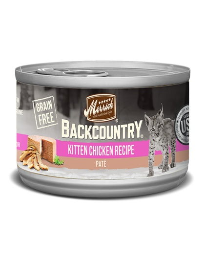 Merrick Cat Backcountry Kitten Pate 5.5oz. (Case Of 24)