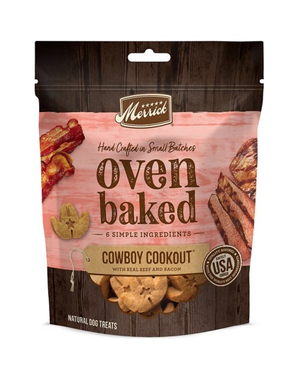 Merrick Dog Oven Baked Cowboy Cookout Beef 11oz. (Case Of 6)