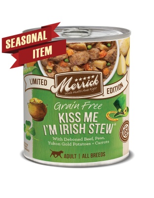Merrick Dog Seasonal Kiss Me IM Irish 12.7oz. (Case of 12)