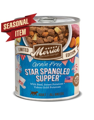 Merrick Dog Seasonal Star Spangled Supper 12.7oz.