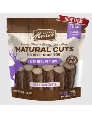 Merrick Dog Natural Cut Venison Small Chew 11 Count