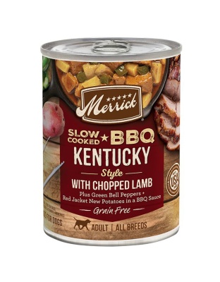 Merrick Dog Slow Cooked Grain Free Kentucky Lamb 12.7oz.(Case of 12)