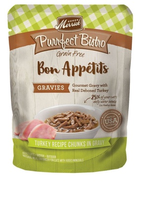 PURRFECT BISTRO CAT GRAIN FREE GRAVIES TURKEY 3oz. (Case of 24)
