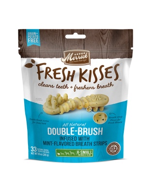 Merrick Fresh Kisses Mint Breath Strips For Extra Small Dogs (7-17 Lbs) 12oz.