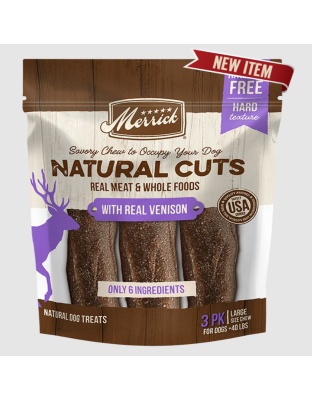 Merrick Dog Natural Cut Venison Large Chew 3 Count