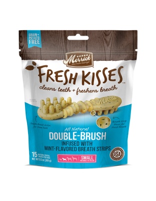 Merrick Fresh Kisses Mint Breath Strips For Small Dogs (17-30 Lbs) 9.7oz.