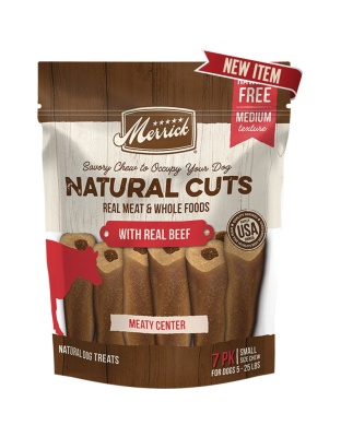Merrick Dog Natural Cut Beef Medium Chew 4 Count