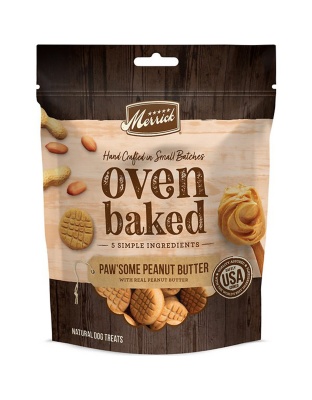 Merrick Dog Oven Baked Pawsome Peanut Butter 11oz. (Case Of 6)