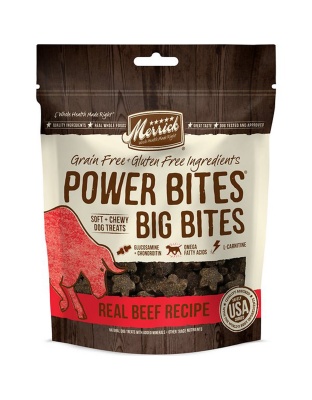 Merrick Dog Power Bites Big Beef 14oz.