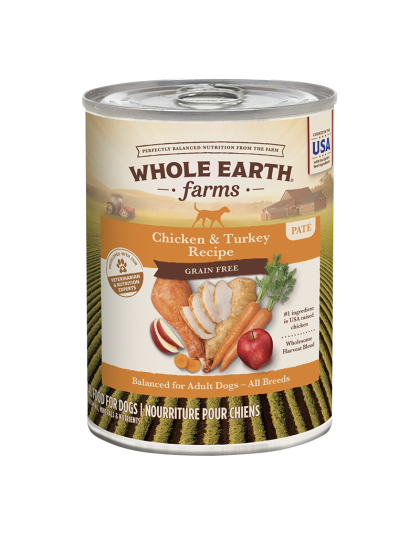 Earth Farms Dog Chicken Turkey 12.7oz. (Case of 12)