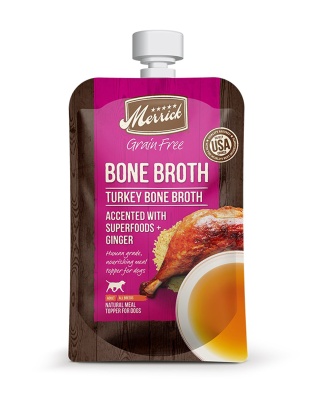 Merrick Dog Bone Broth Grain Free Turkey 7oz. (Case Of 14)