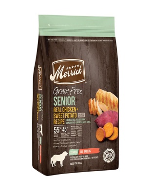 Merrick Dog Grain Free Senior Chicken And Sweet Potato 10Lb