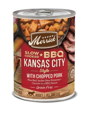 Merrick Dog Slow-Cooked Grain Free Kansas Style Pork 12.7oz. (Case of 12)