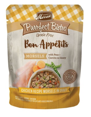 PURRFECT BISTRO CAT GRAIN FREE MORSELS CHICKEN 3oz. (Case of 24)