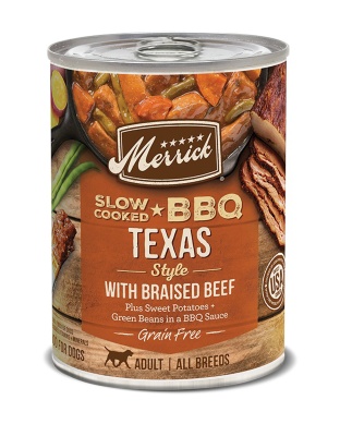 Merrick Dog Slow-Cooked Grain Free Texas Style Beef 12.7oz. (Case of 12)