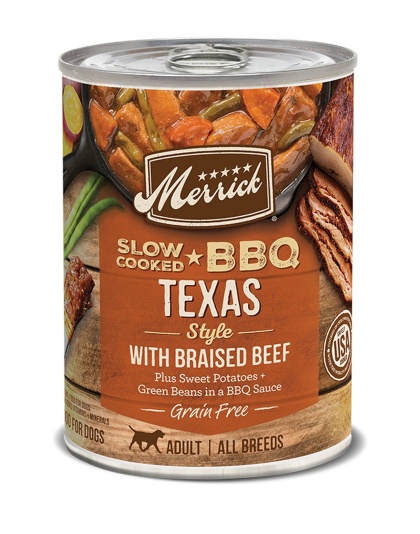 Merrick Dog Slow-Cooked Grain Free Texas Style Beef 12.7oz. (Case of 12)