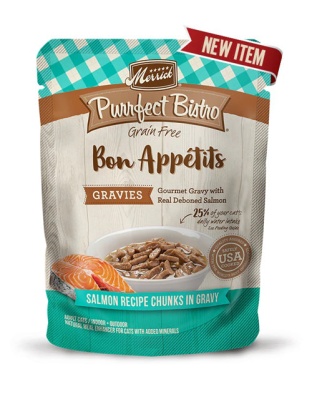 PURRFECT BISTRO CAT GRAIN FREE GRAVIES SALMON 3oz. (Case of 24)