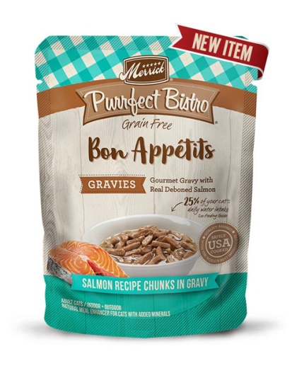 PURRFECT BISTRO CAT GRAIN FREE GRAVIES SALMON 3oz. (Case of 24)