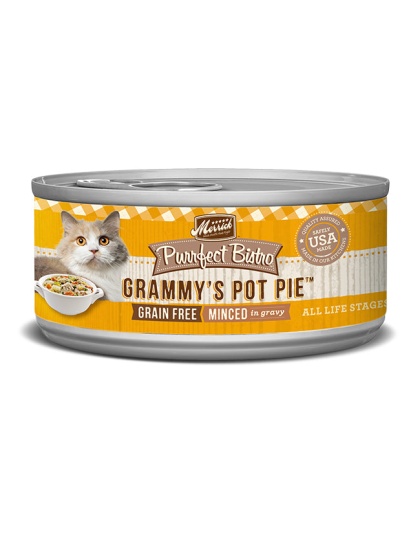 MERRICK CAT PURRFECT BISTRO GRAIN FREE MINCED GRAMMYS 5.5oz.(Case of 24)